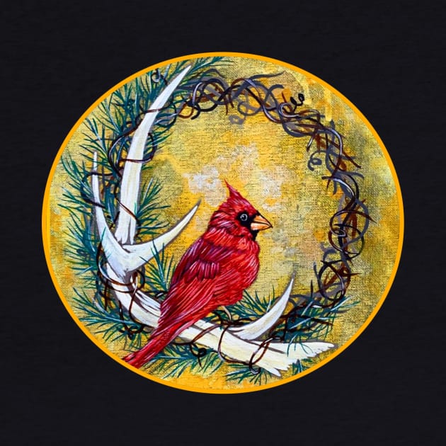 Cardinal Wreath by KrissyK